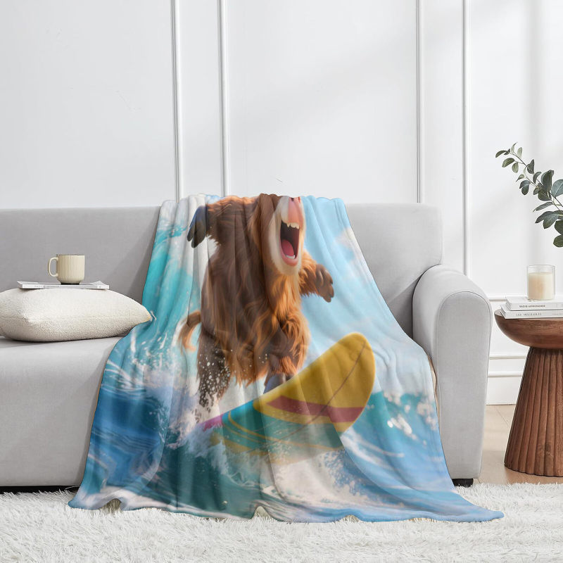 Wholesale Scottish Highland cattle pattern blankets at favorable prices