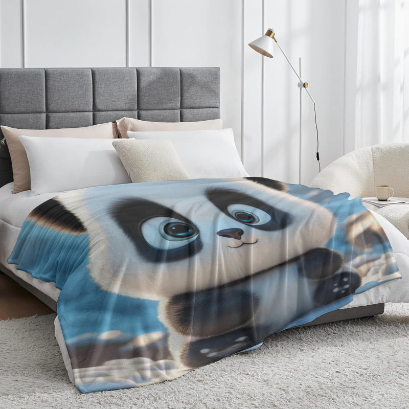 Panda pattern blankets,wholesale prices are favorable
