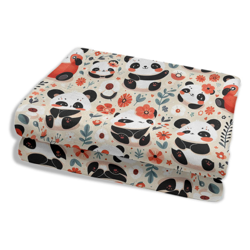 Wholesale panda baby pattern blankets at discounted prices