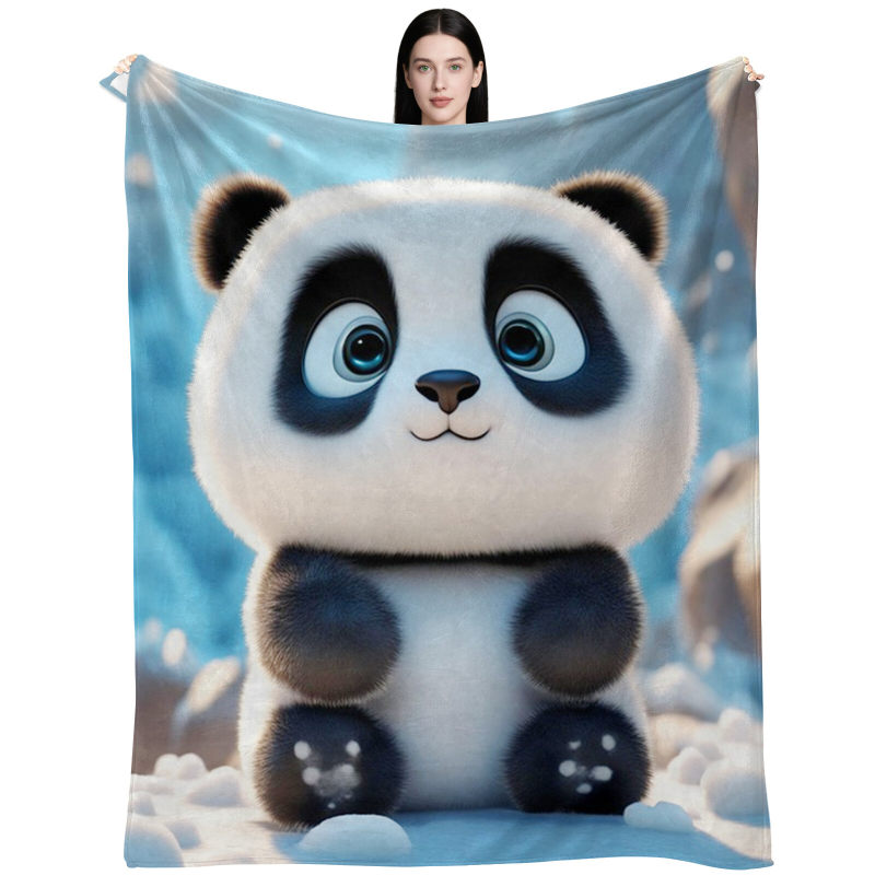 Panda pattern blankets,wholesale prices are favorable