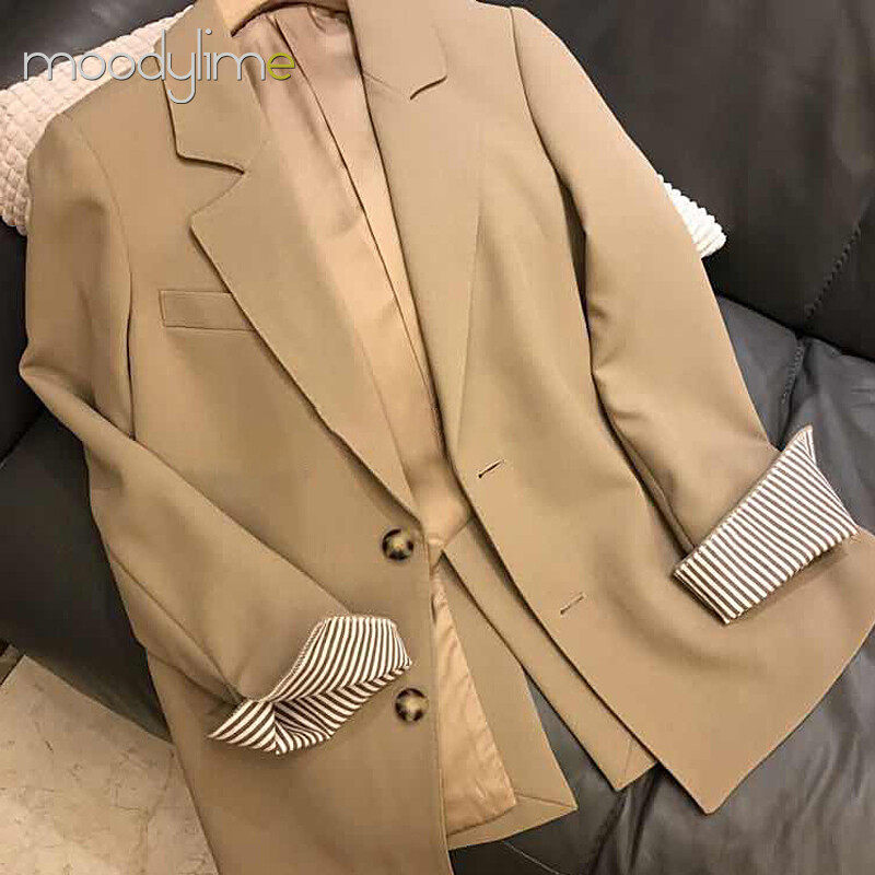 Lapel Neck Double Breasted Blazer