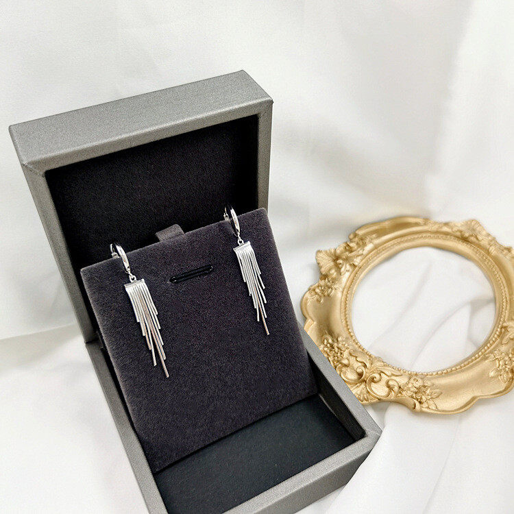 1pair Tassel Drop Earrings S925