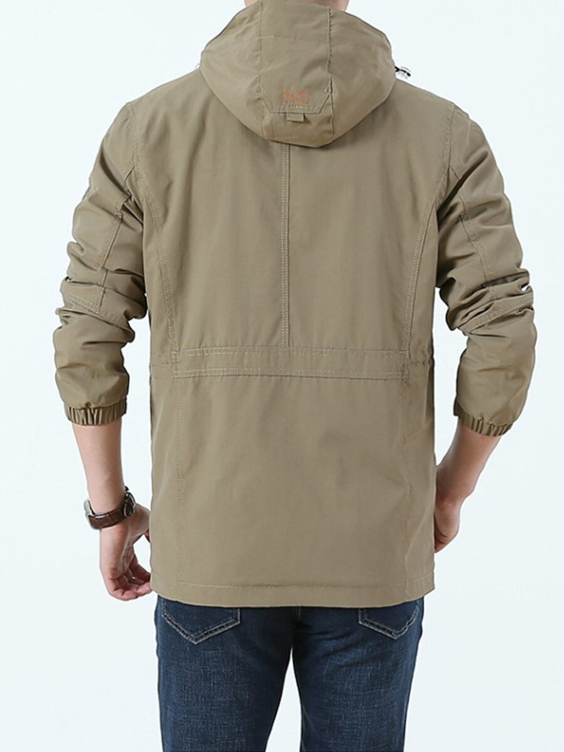 Cargo Jacket With zipper And Big Pockets.