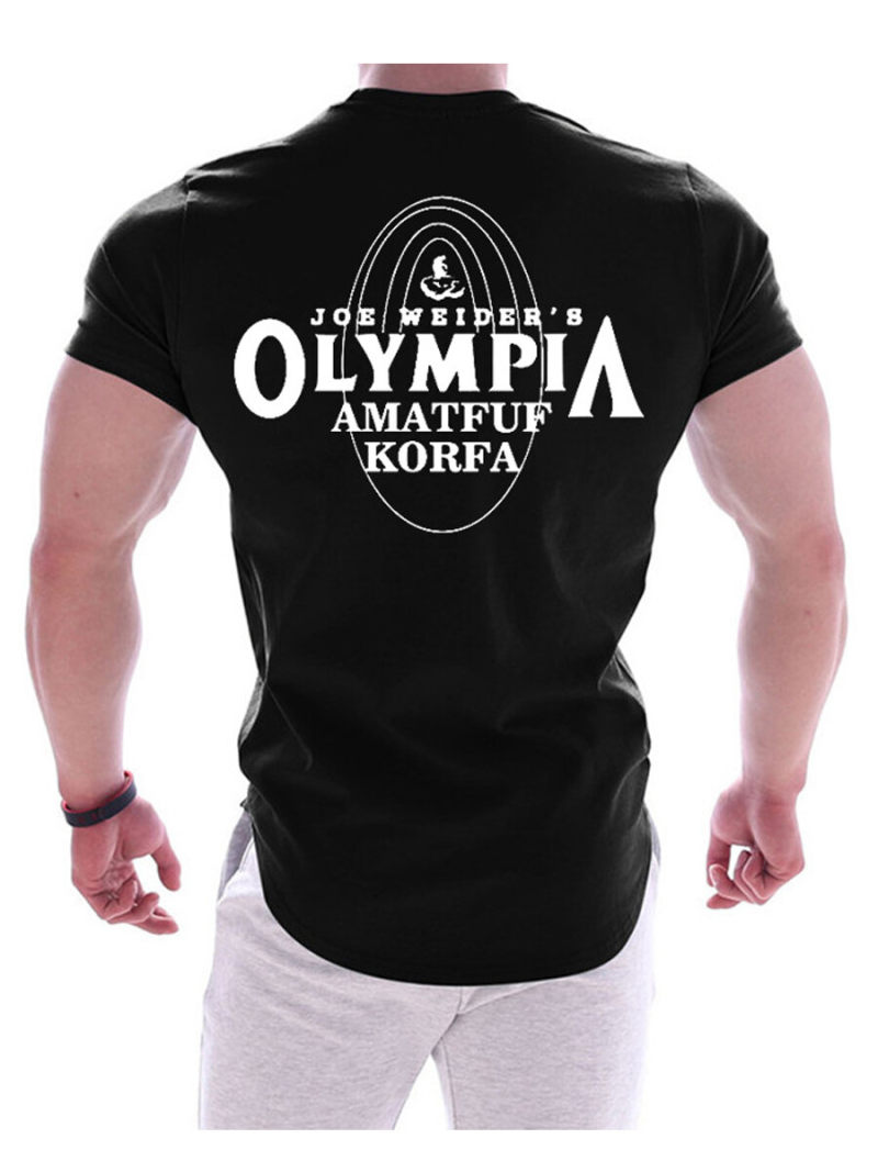 Running Breathe T-shirt With Printed On Back