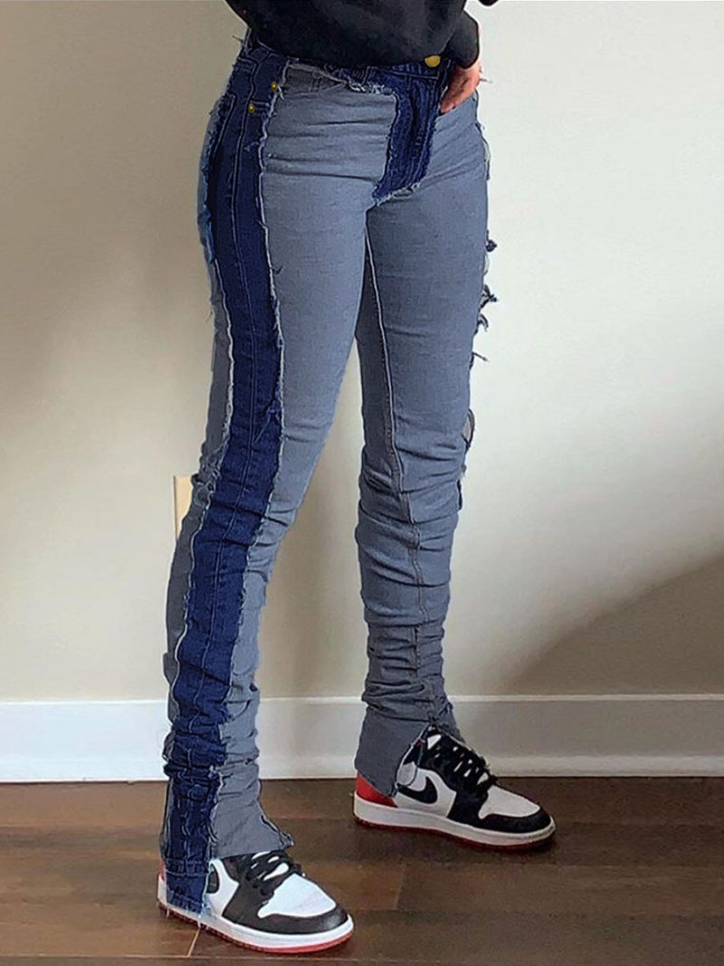 Fashion stitching jeans