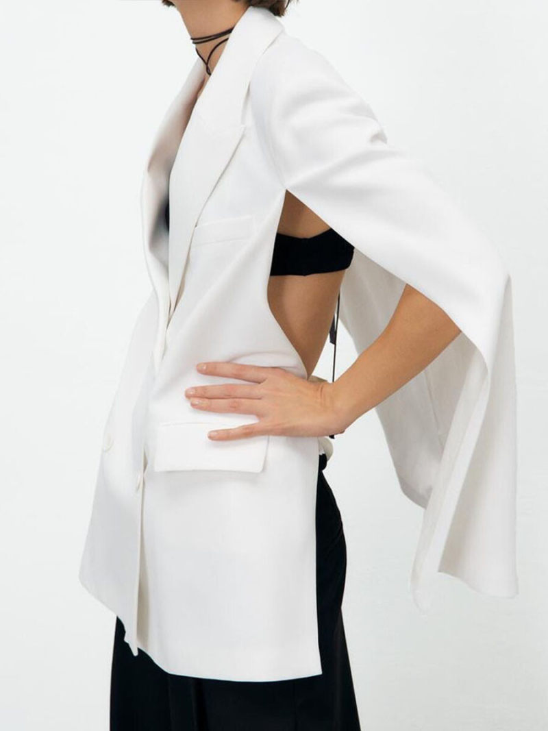 Cape type suit jacket