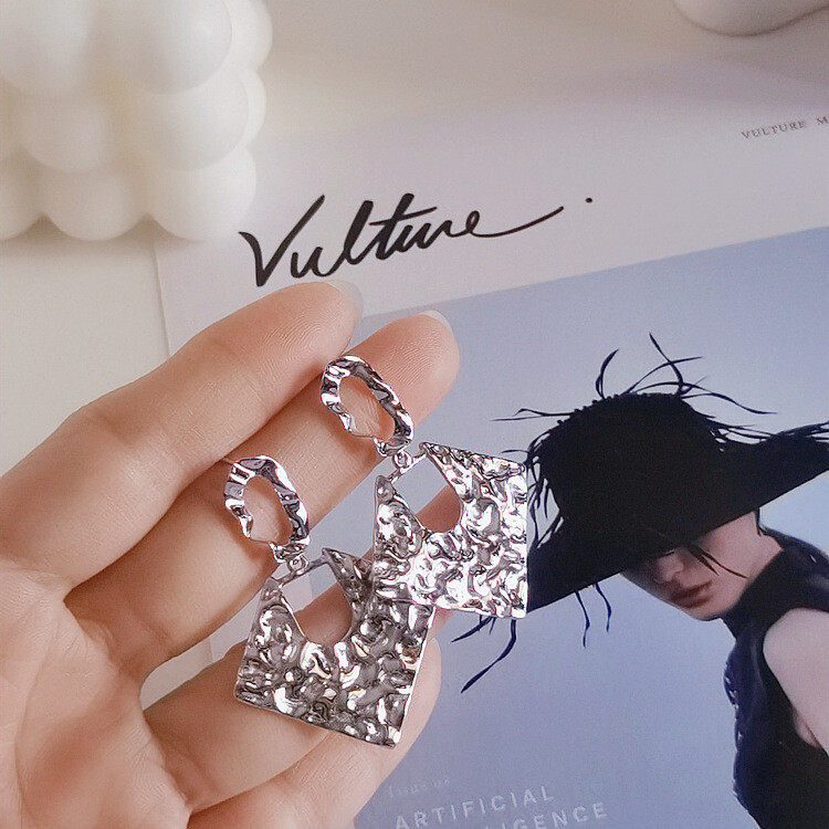 S925 stud drop earrings