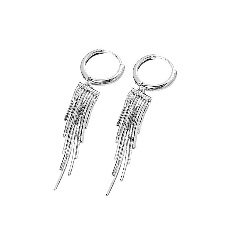 1pair Tassel Drop Earrings S925