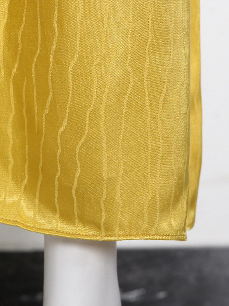 Split Thigh  Drape Midi Skirt