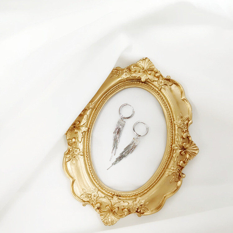 1pair Tassel Drop Earrings S925