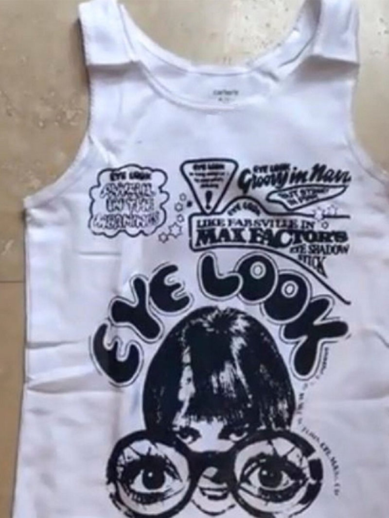 Summer printing brief paragraph h vest