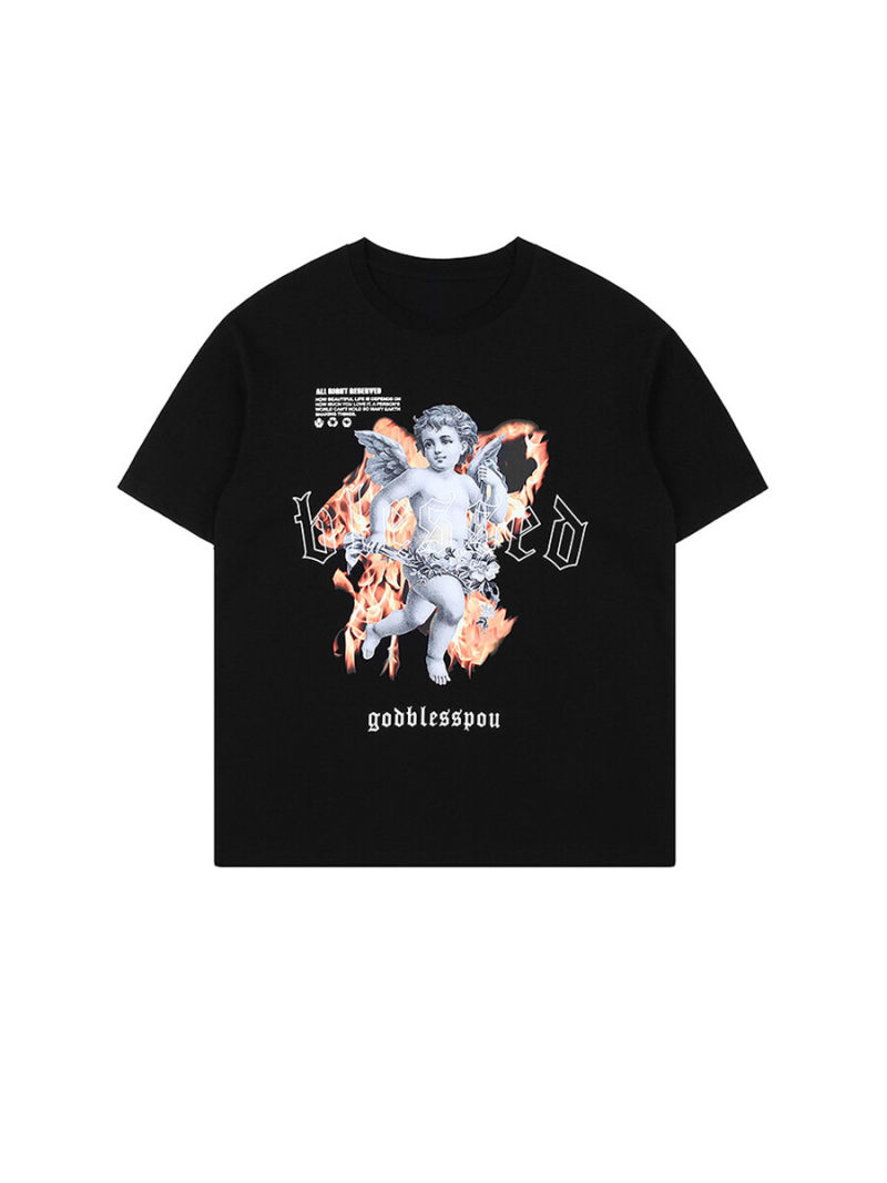 Oversized T-shirt  With Printed On Front