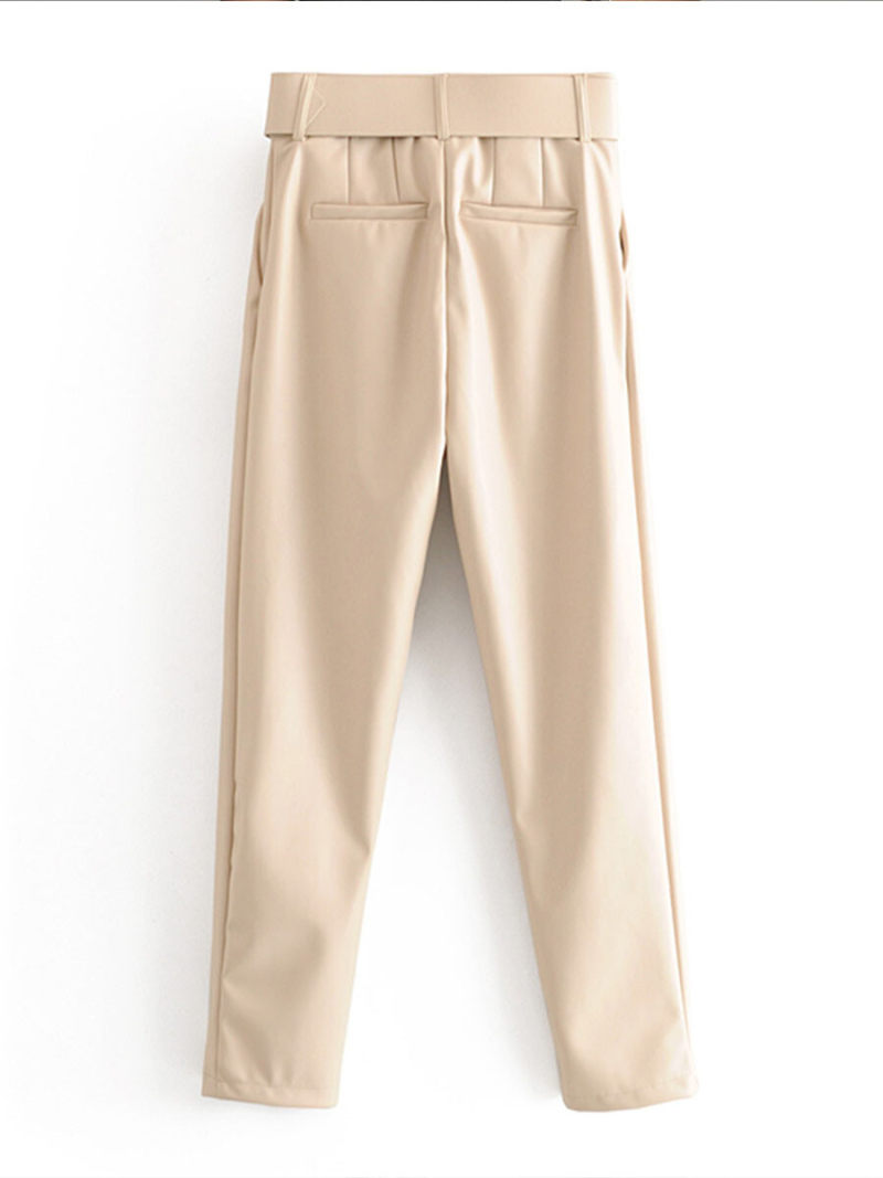 Commuter imitation leather pants