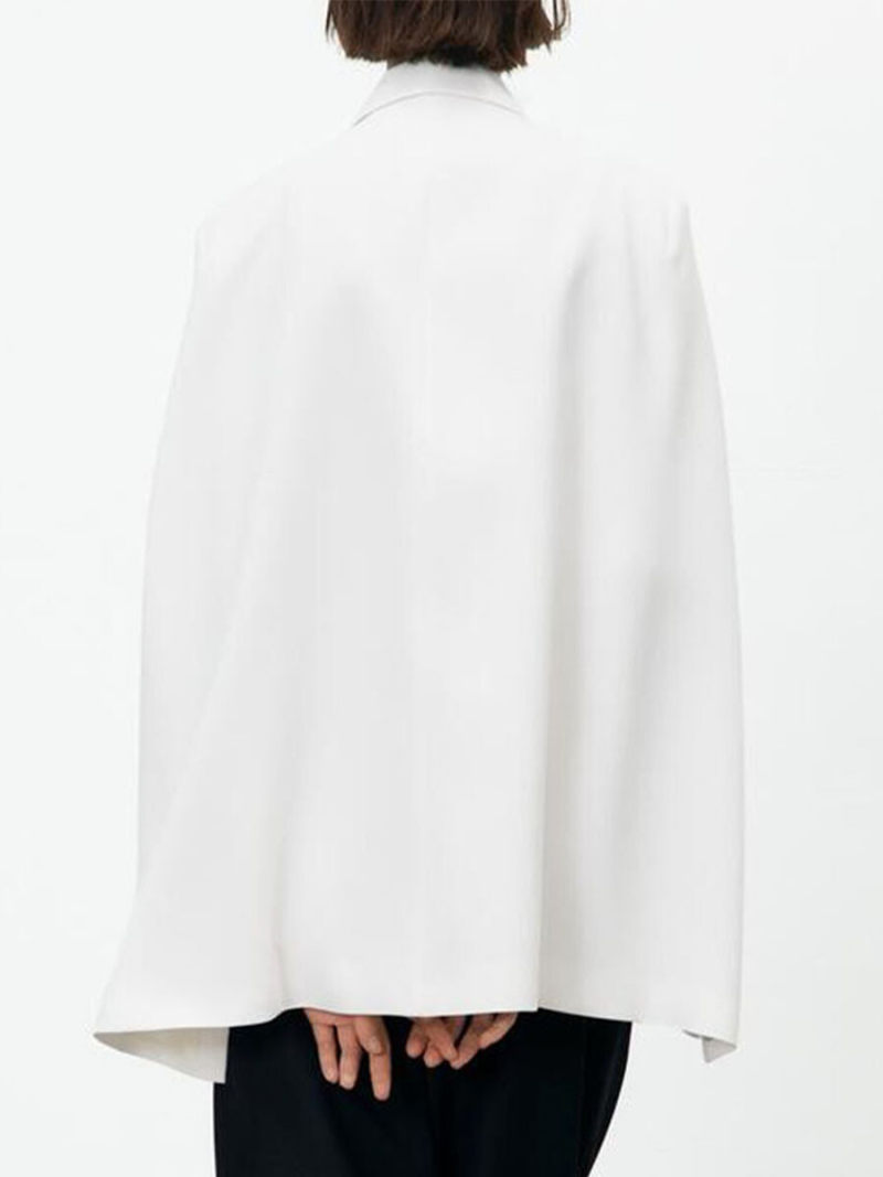 Cape type suit jacket