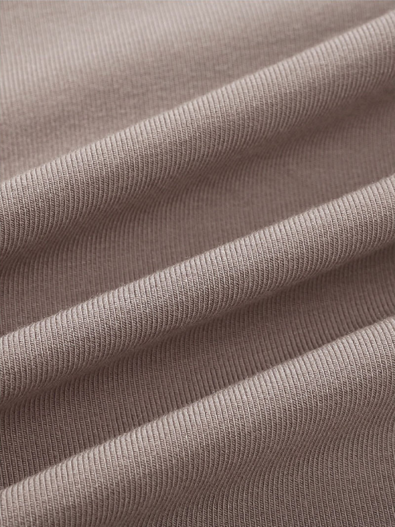 Hollow out hanging neck long sleeve T-shirt