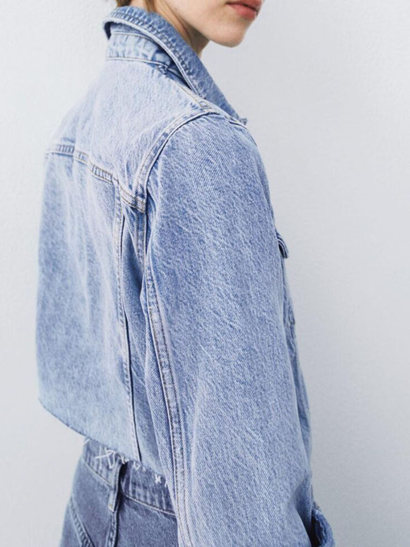 Brief paragraph burrs jean jacket