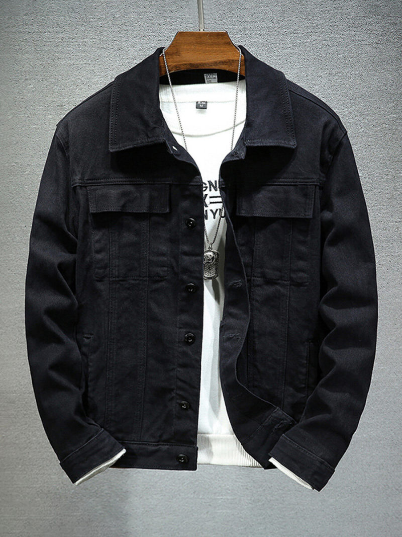 Classic Denim Jacket In Washed Color