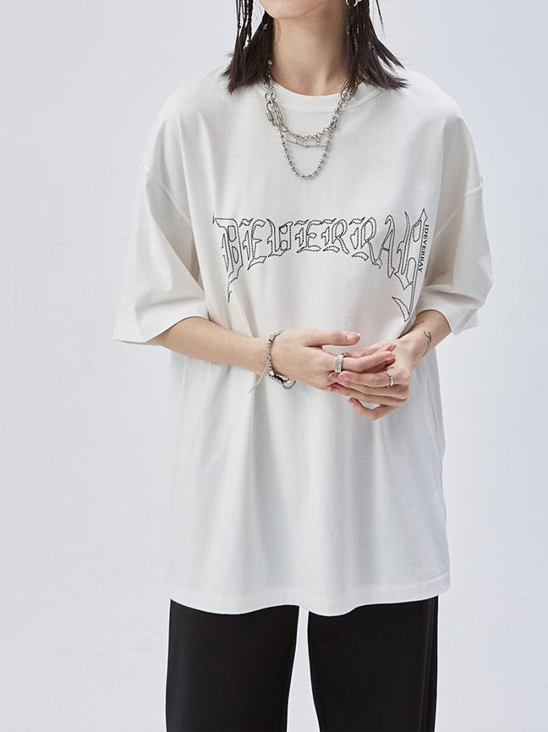 Pure cotton lovers oversize loose short sleeve T-shirt