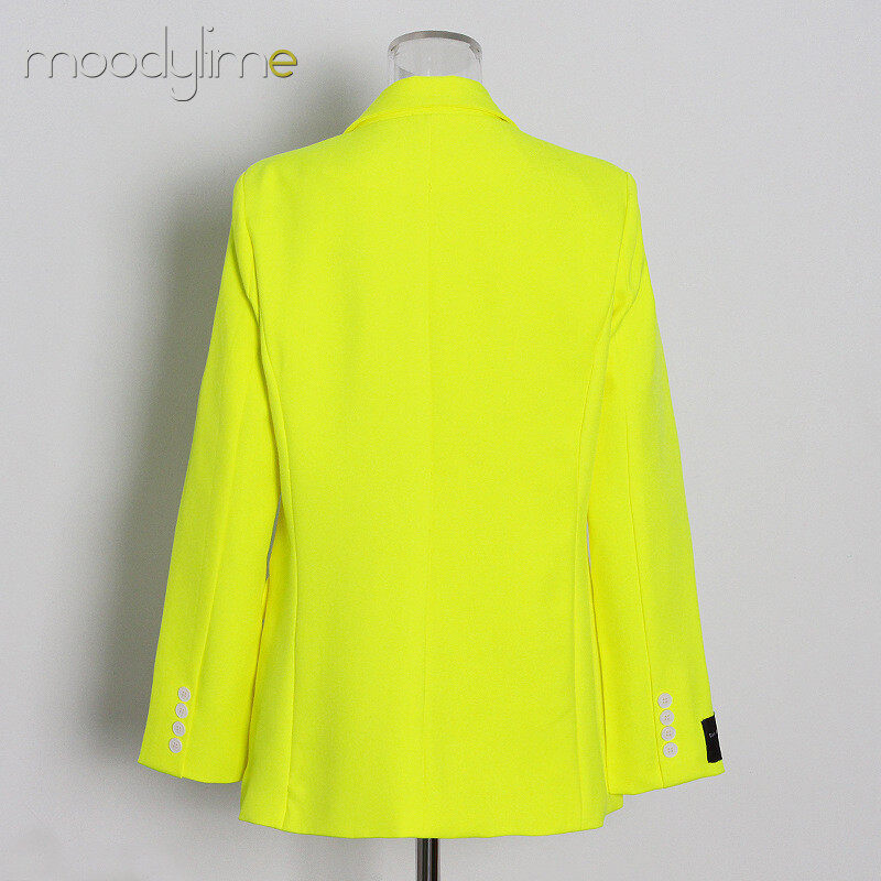 Lapel Neck Double Breasted Blazer