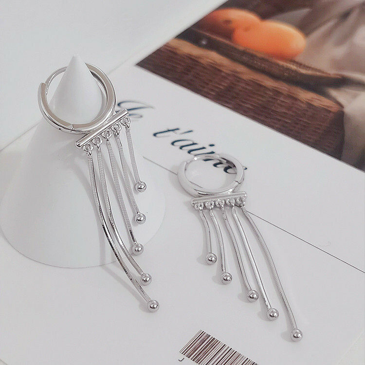 1pair tassel drop earrings s925