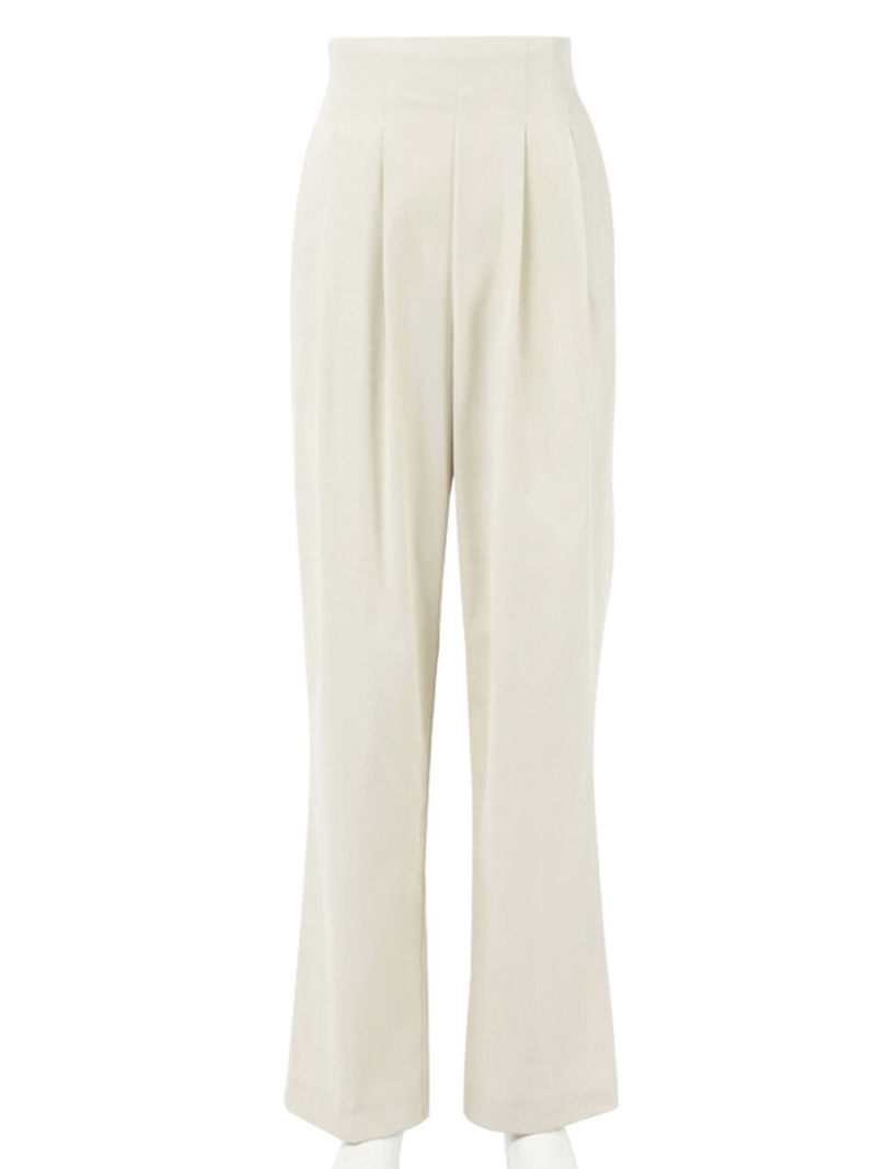 Tall waist elastic casual pants