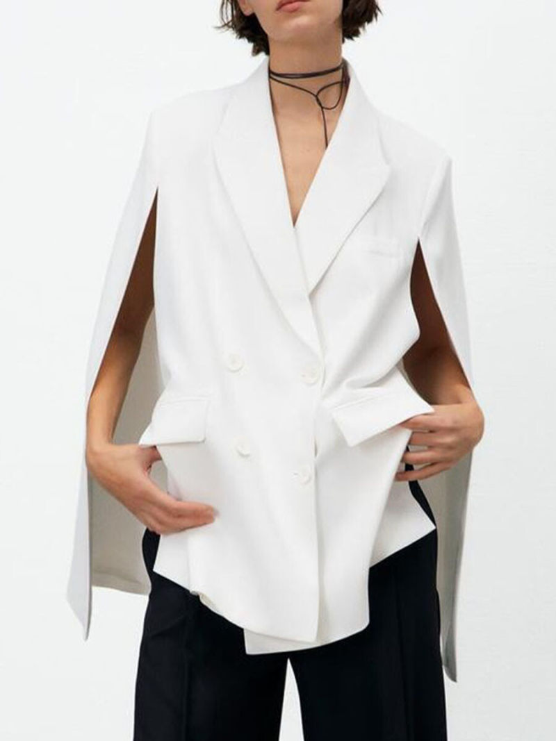 Cape type suit jacket