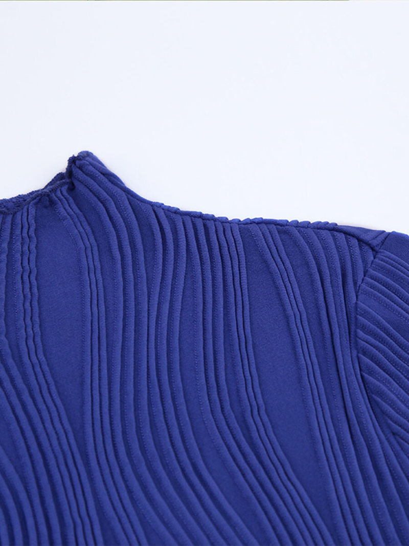 Klein midnight-blue turtle neck long sleeve T-shirt