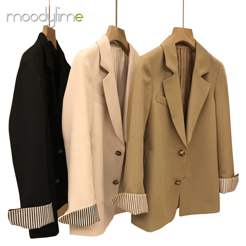 Lapel Neck Double Breasted Blazer