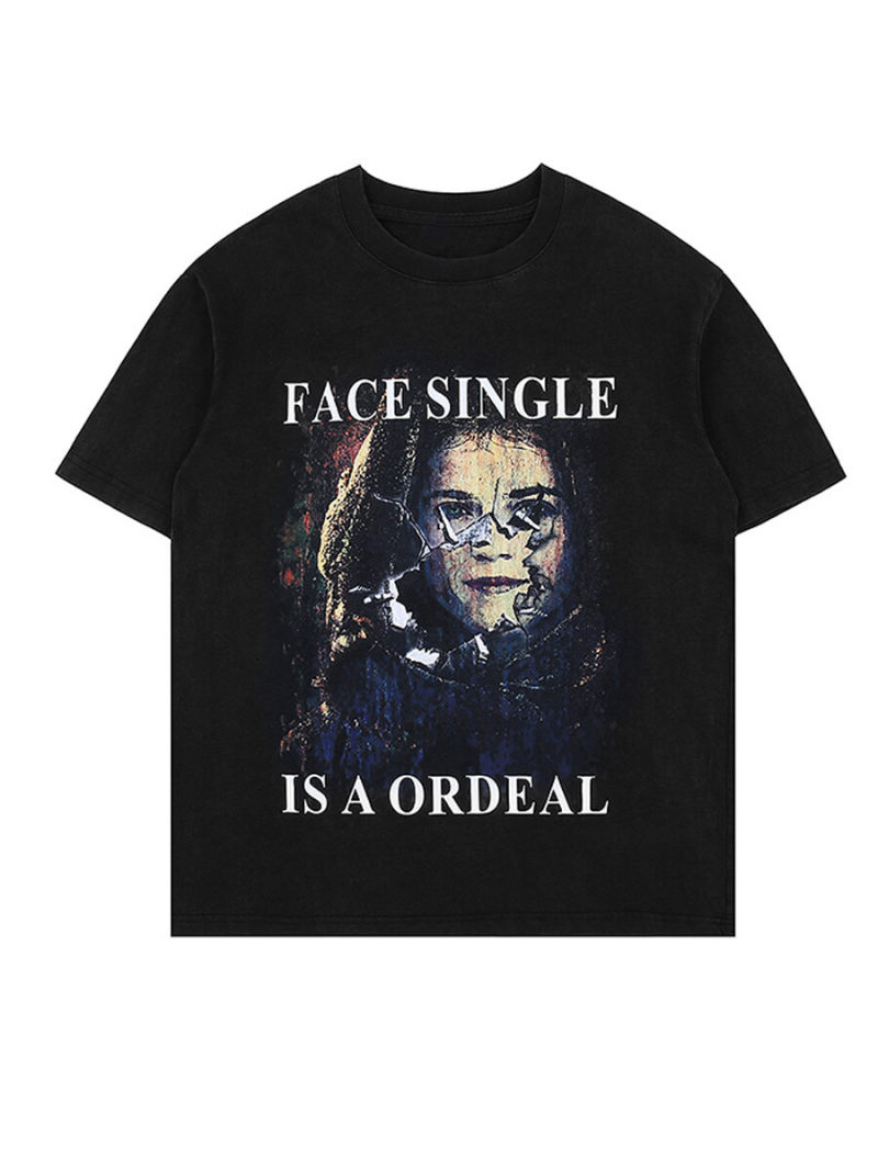 Oversized T-shirt  With Printed On Front