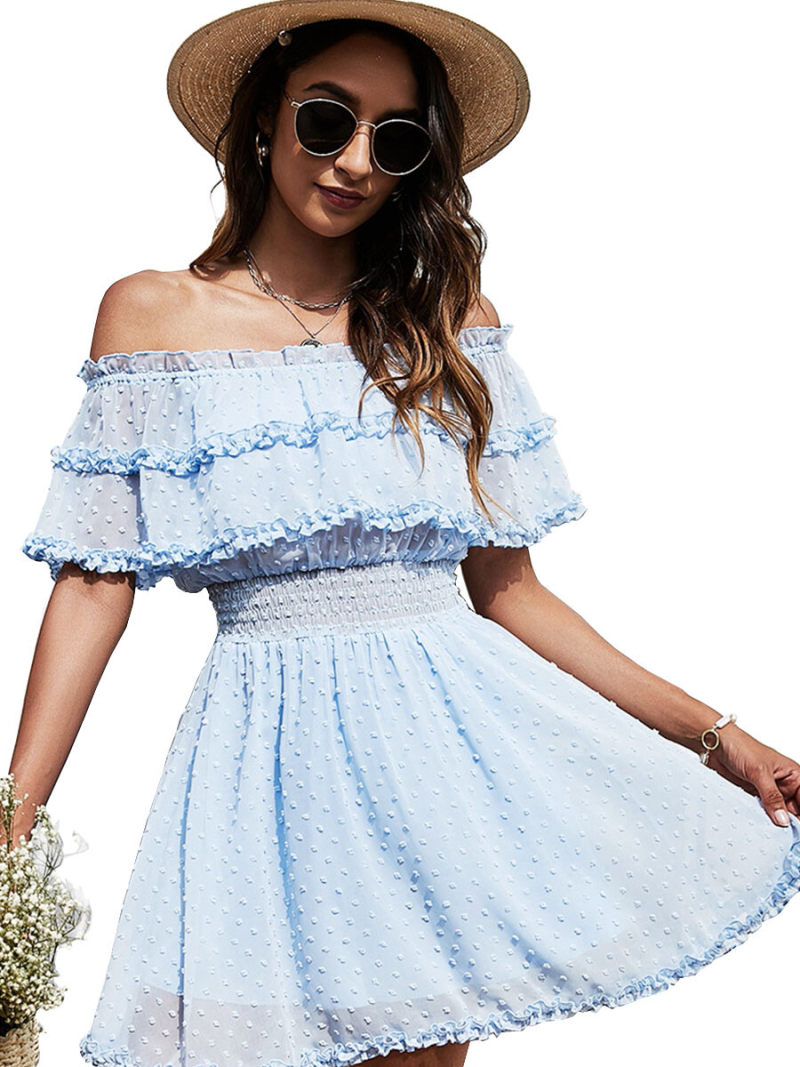 Off Shoulder Smoke Dress