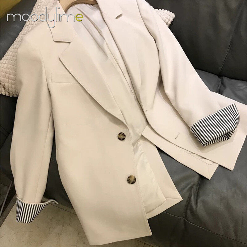 Lapel Neck Double Breasted Blazer