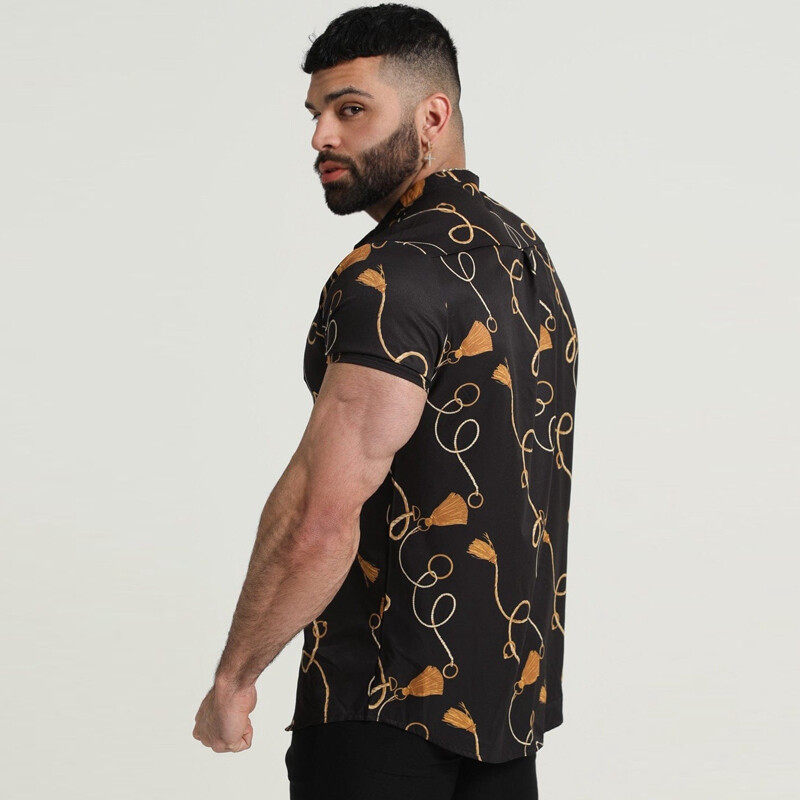 Topman Short Sleeve Shirt With  Print in Multi