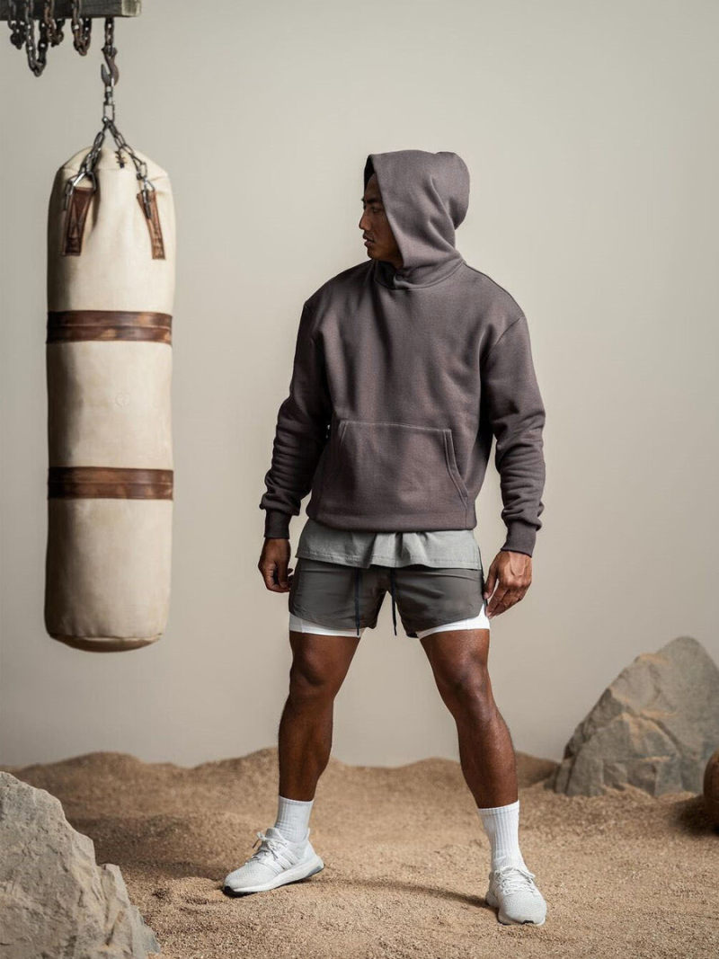 Hoodie with Buckle On Neck