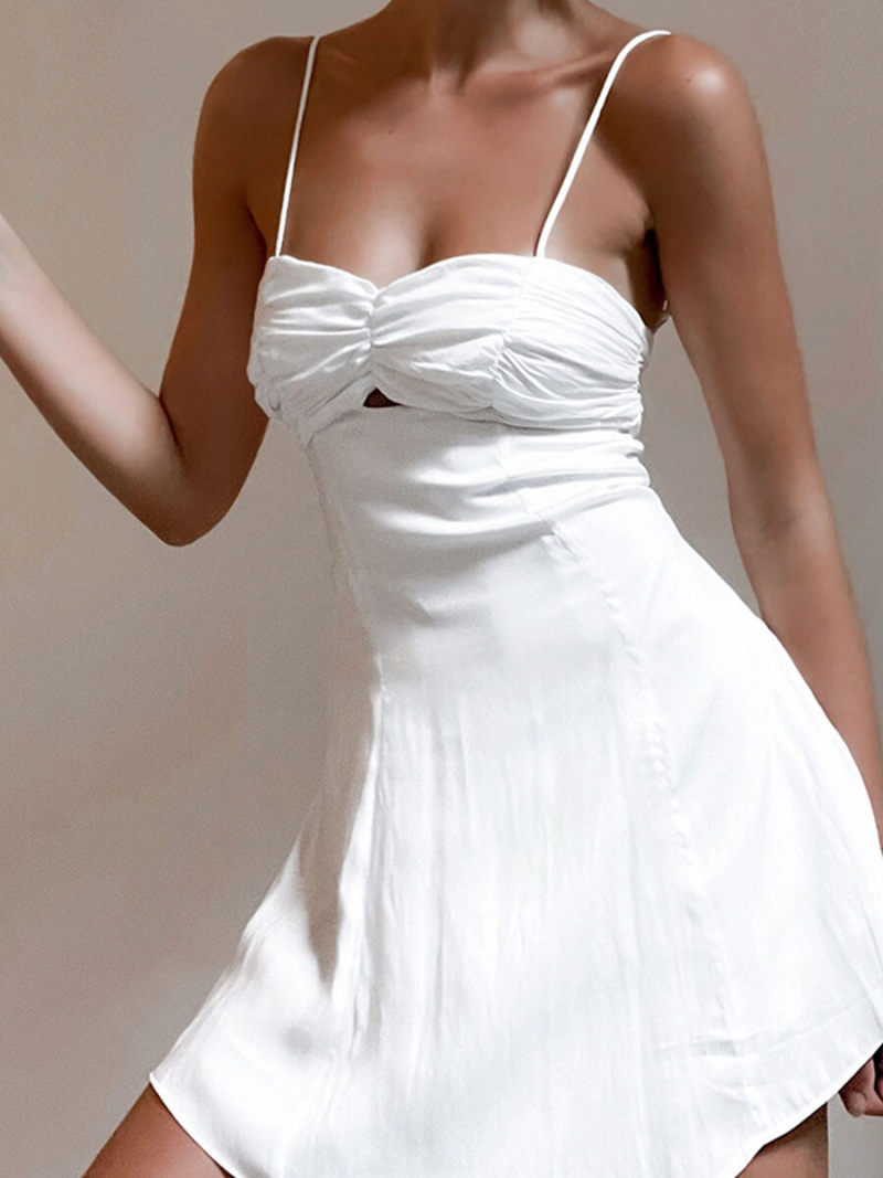 Ruched Chest Mini Cami Dress