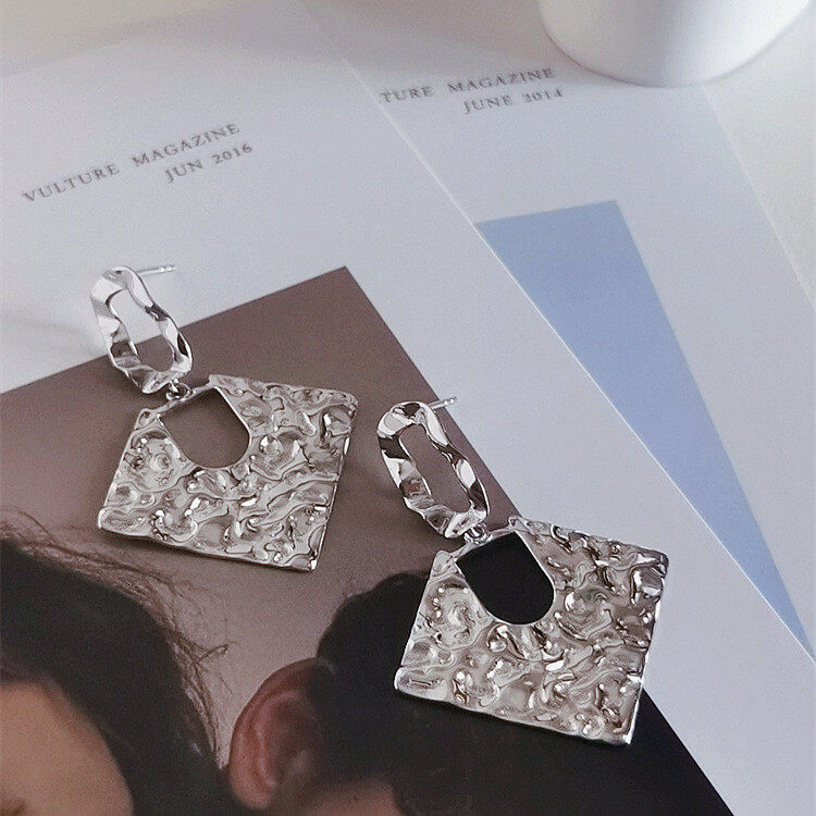 S925 stud drop earrings