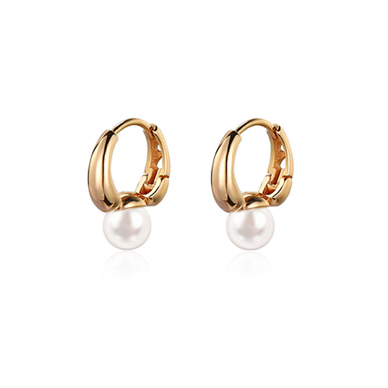 S925 pearl drop earrings