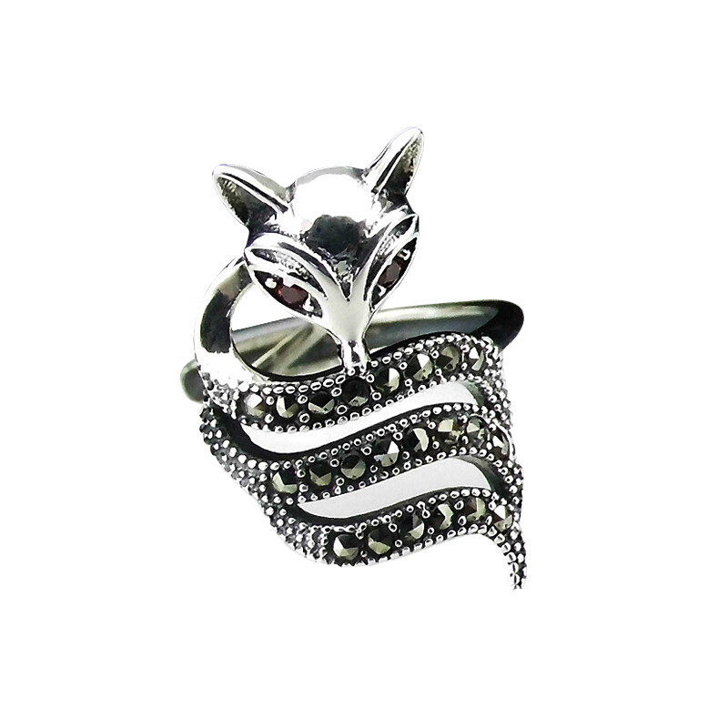 Fox shaped rings s925