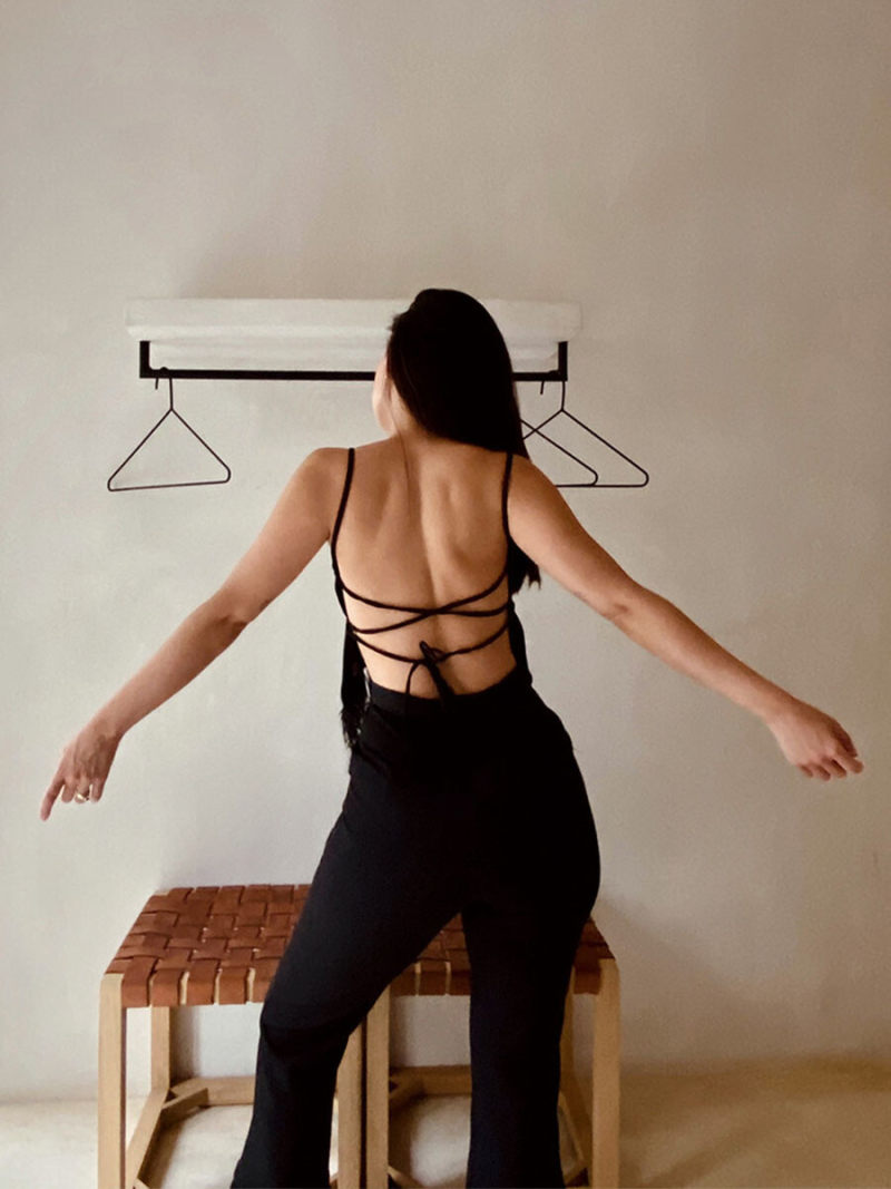 Condole belt vest two-piece pants feathers