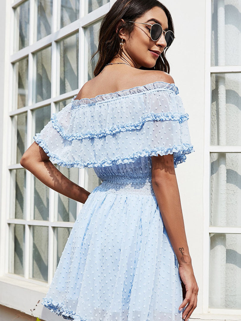Off Shoulder Smoke Dress