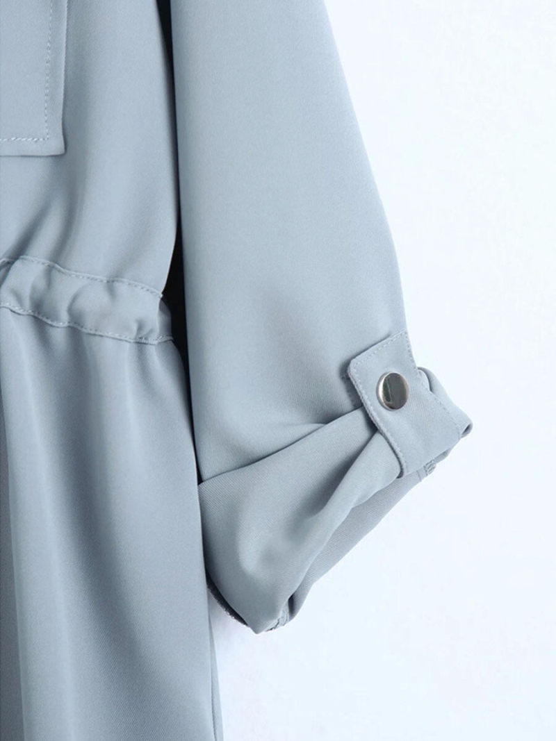 Pure color shirt jacket