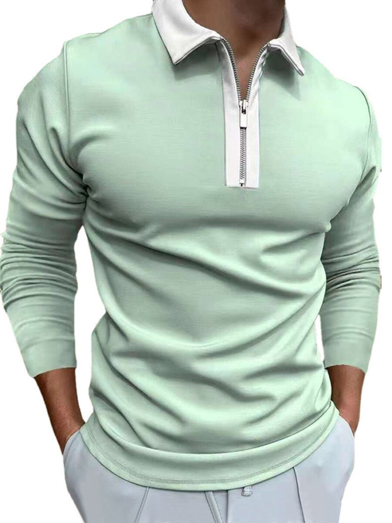 Polo Ralph Lauren Black  tipped long sleeve pique polo