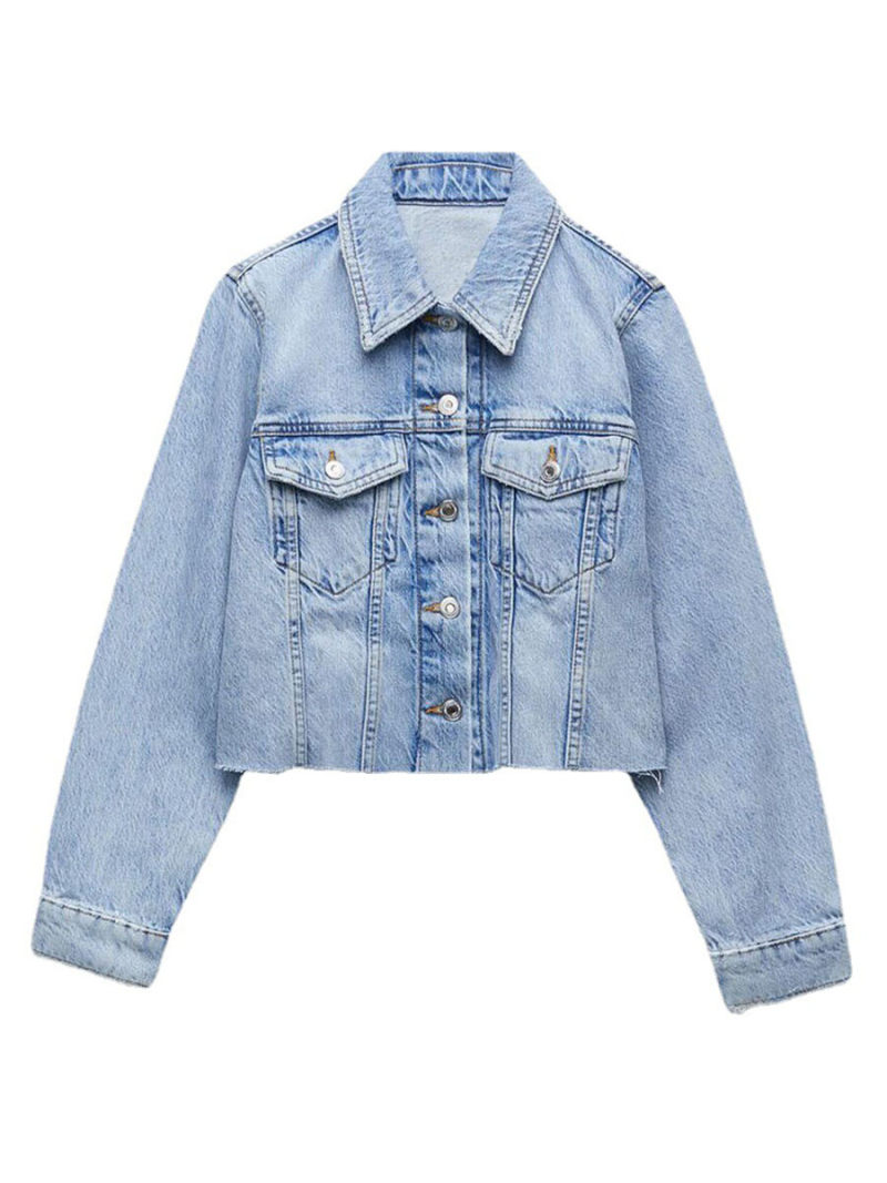 Brief paragraph burrs jean jacket