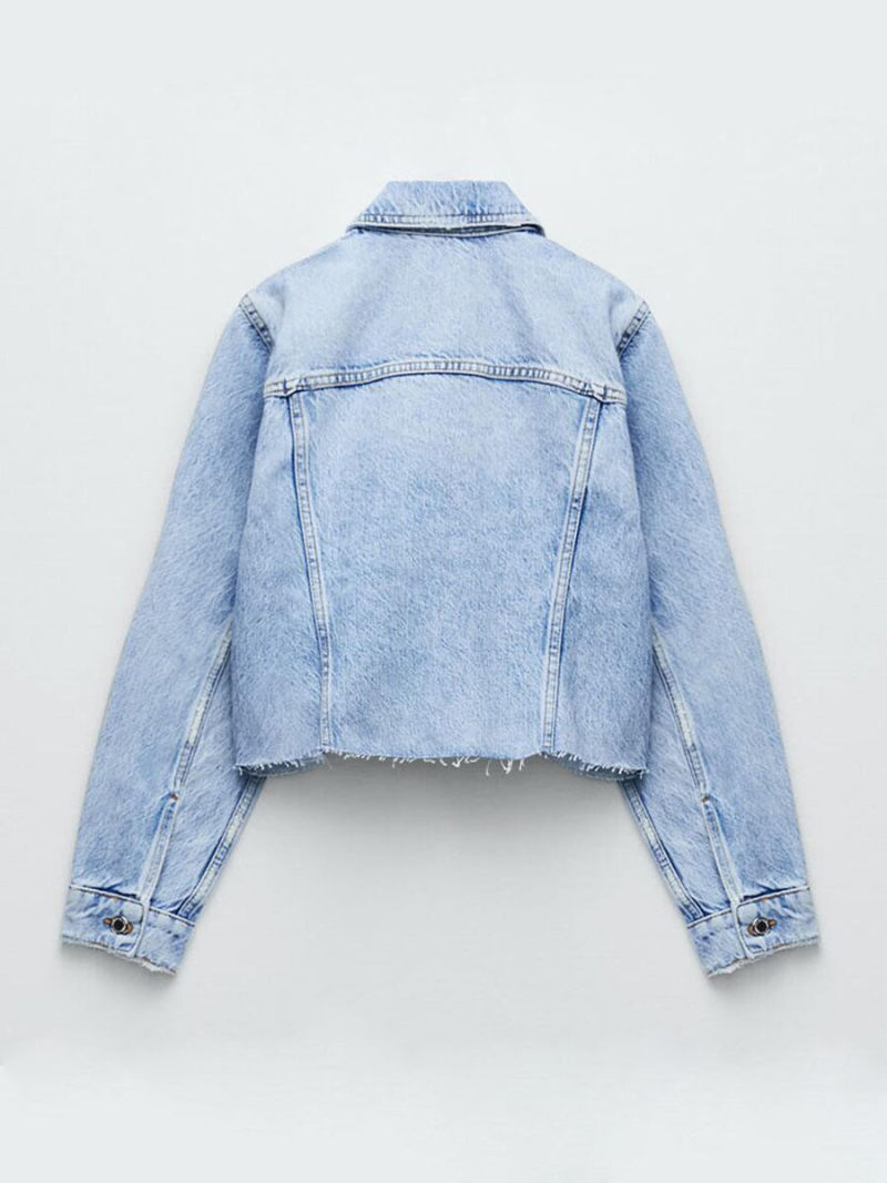 Brief paragraph burrs jean jacket