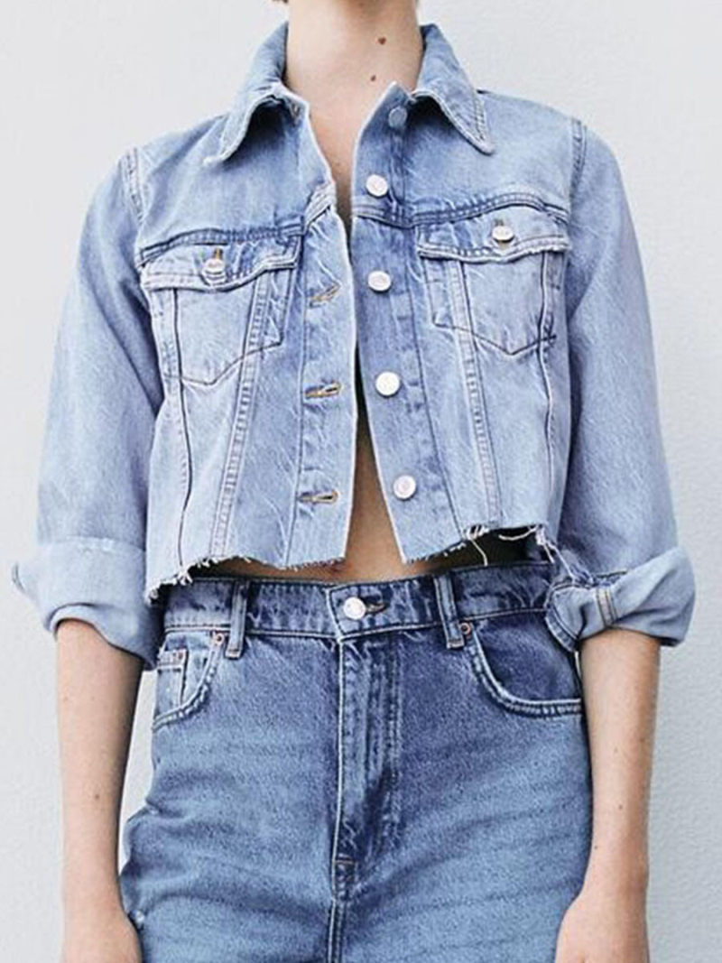 Brief paragraph burrs jean jacket
