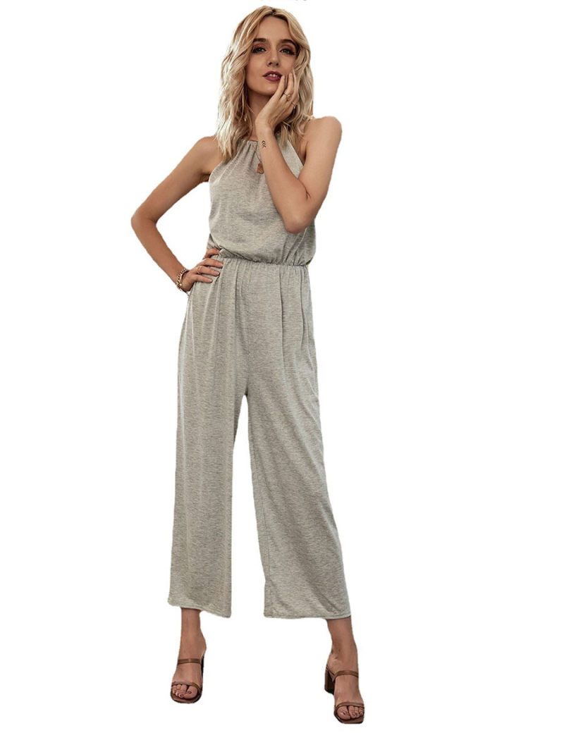 Pure color jumpsuits condole cultivate one's morality