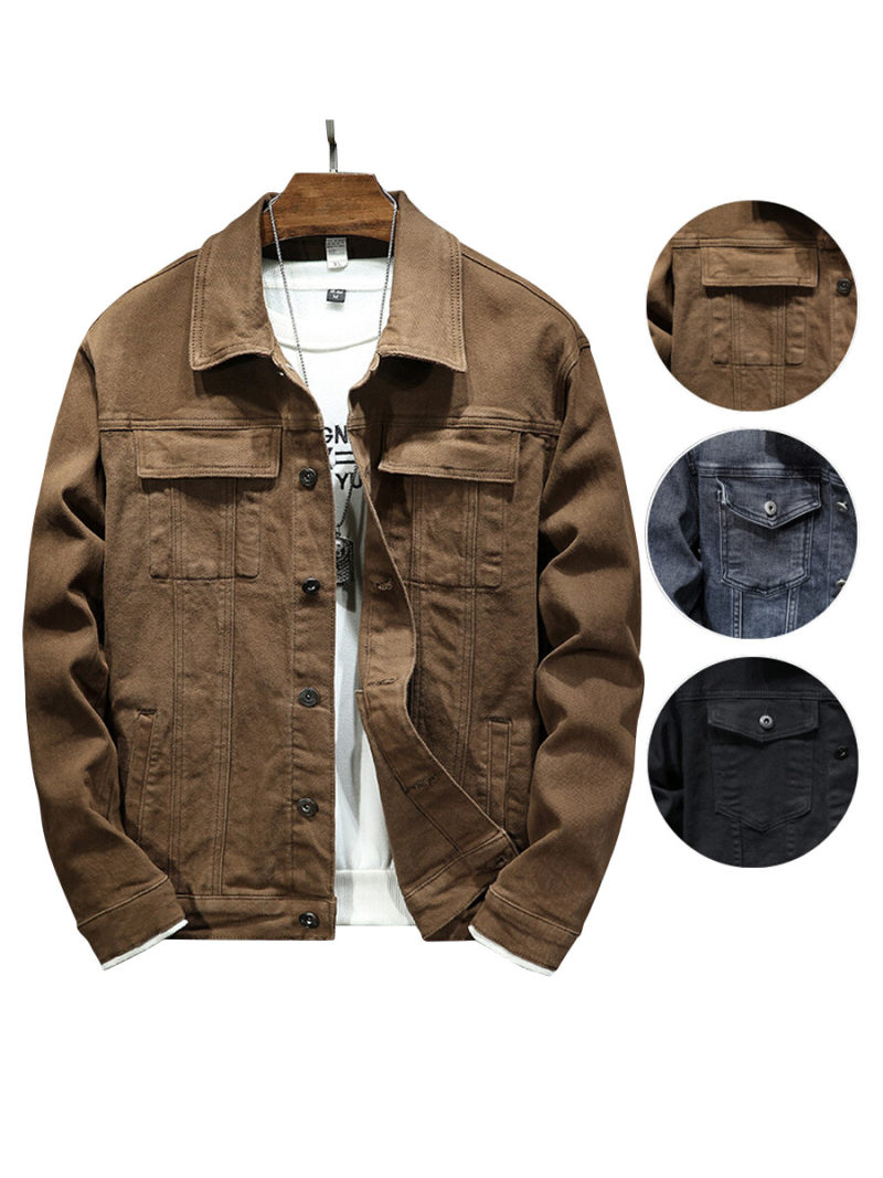 Classic Denim Jacket In Washed Color