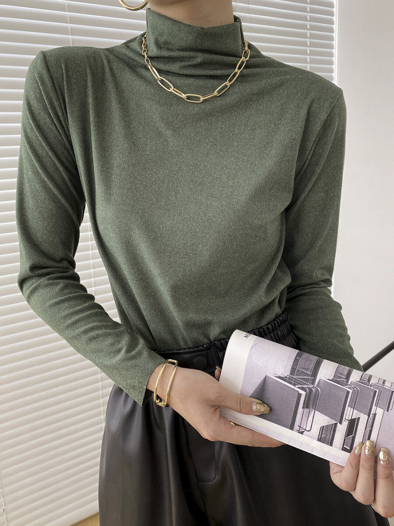 High Neck Long Sleeves T-shirt