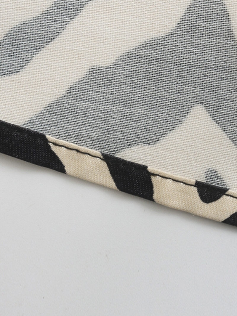 Printed Mide  A-line Skirt