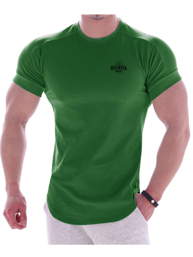 Running Breathe T-shirt With Printed On Back