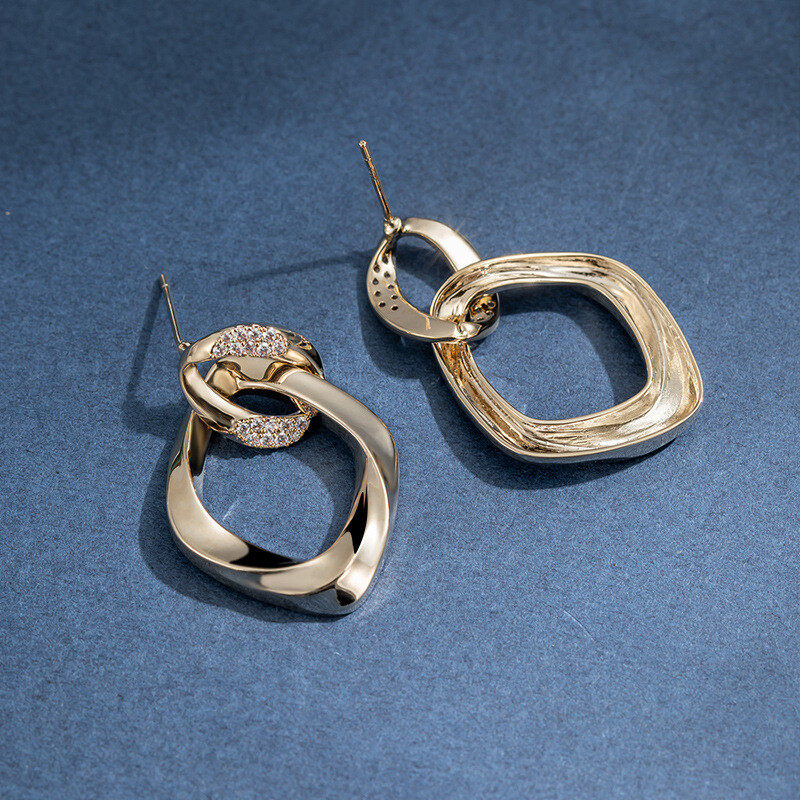 S925 drop stud earrings